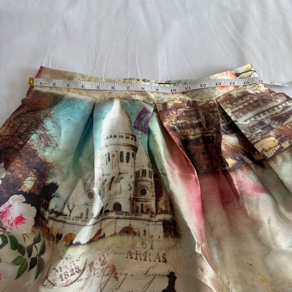 NWT Hesperus Premium Scenic print 50s style Skirt size L - Picture 4 of 7